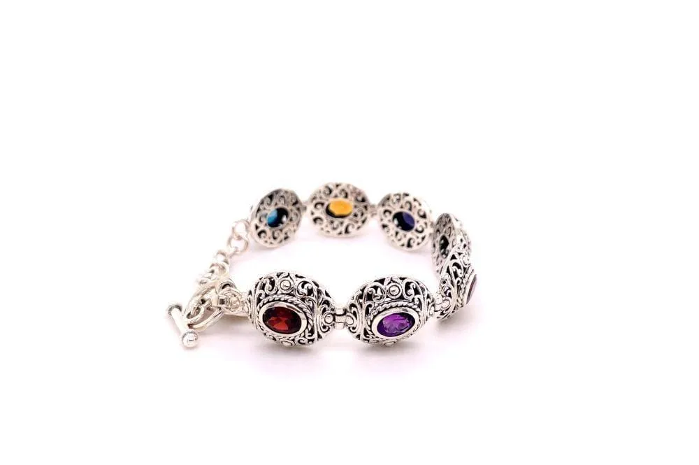 Clarice Bracelet- Multi Gemstone