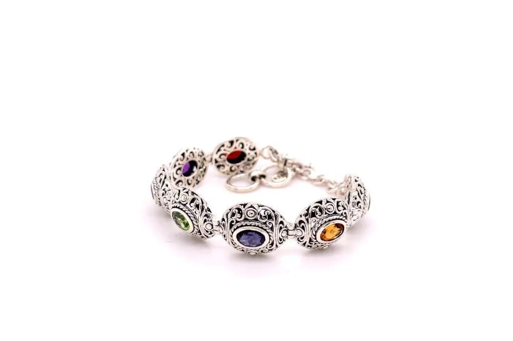 Clarice Bracelet- Multi Gemstone