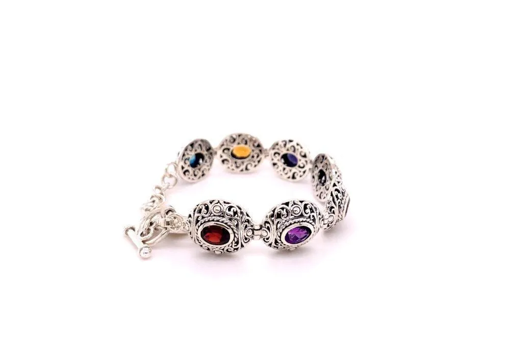 Clarice Bracelet- Multi Gemstone