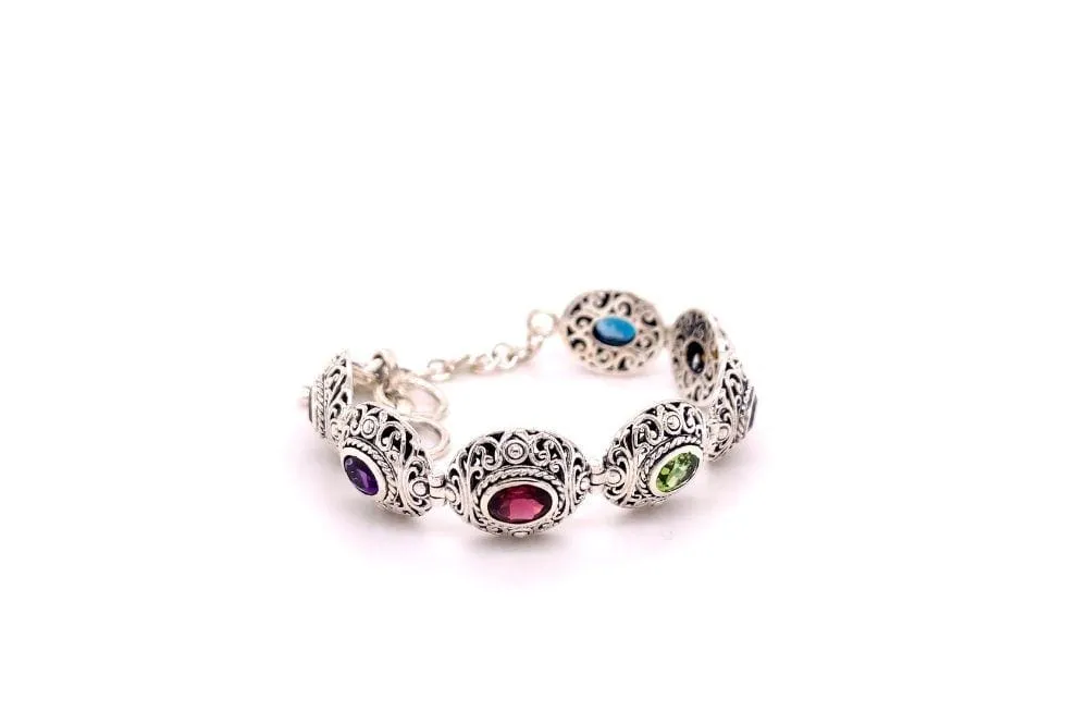 Clarice Bracelet- Multi Gemstone