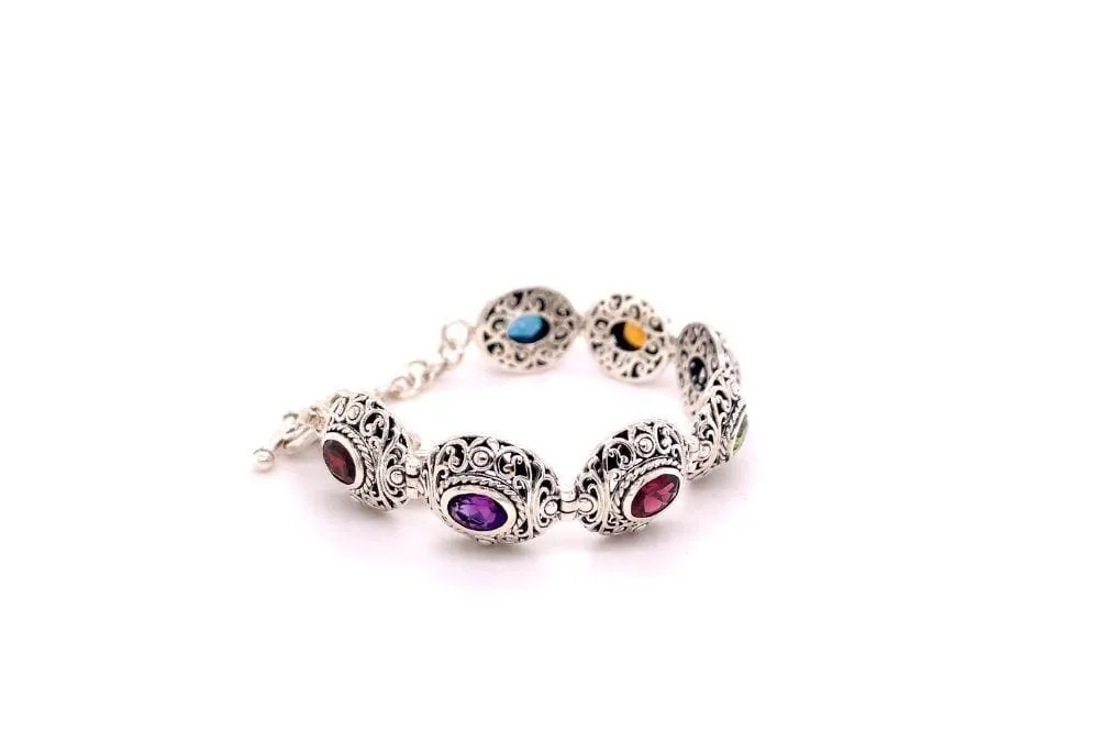 Clarice Bracelet- Multi Gemstone