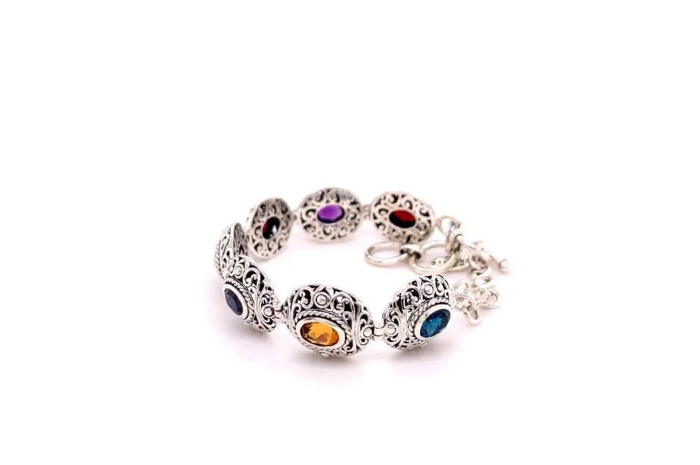 Clarice Bracelet- Multi Gemstone