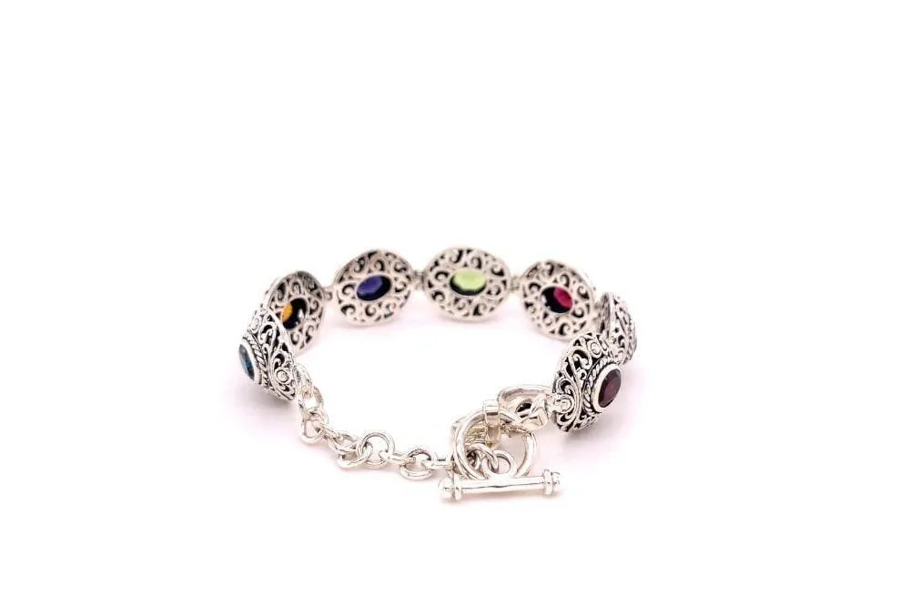 Clarice Bracelet- Multi Gemstone