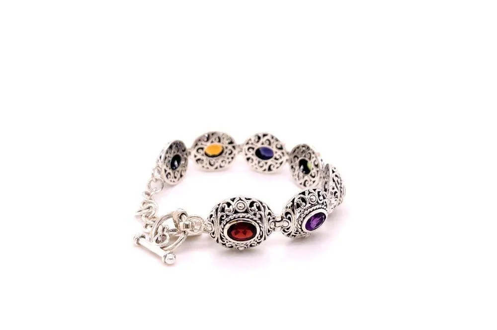 Clarice Bracelet- Multi Gemstone