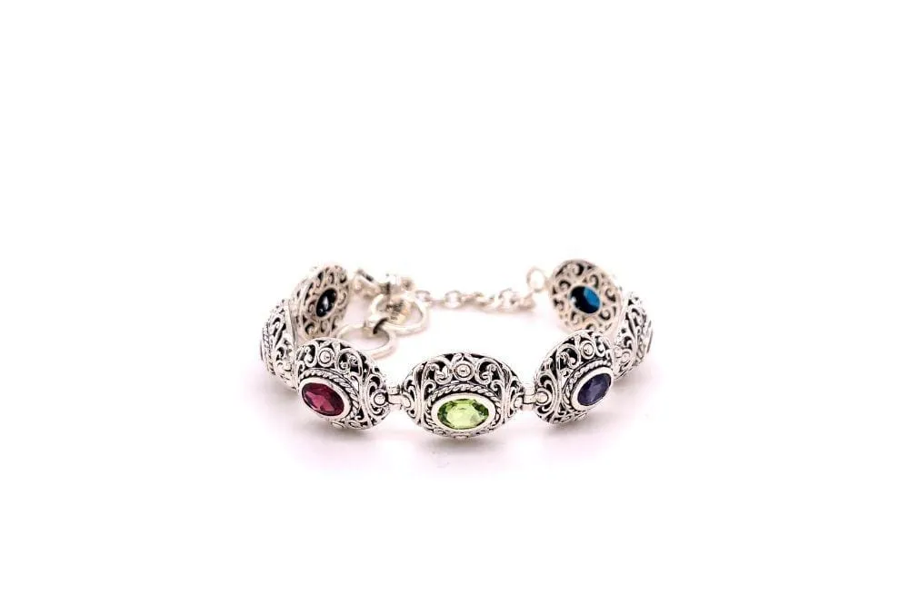 Clarice Bracelet- Multi Gemstone