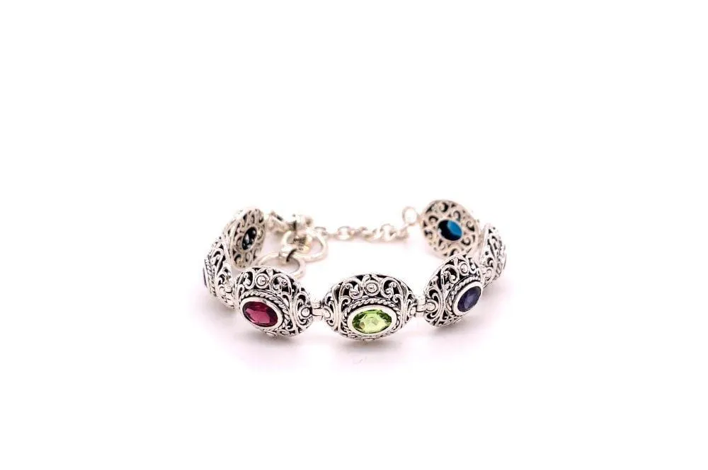 Clarice Bracelet- Multi Gemstone