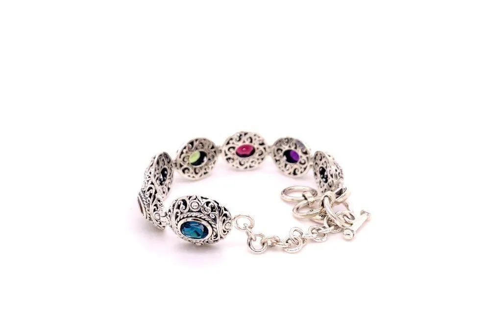 Clarice Bracelet- Multi Gemstone