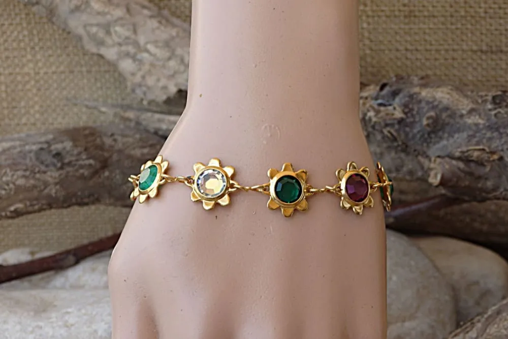 Colorful crystal bracelet