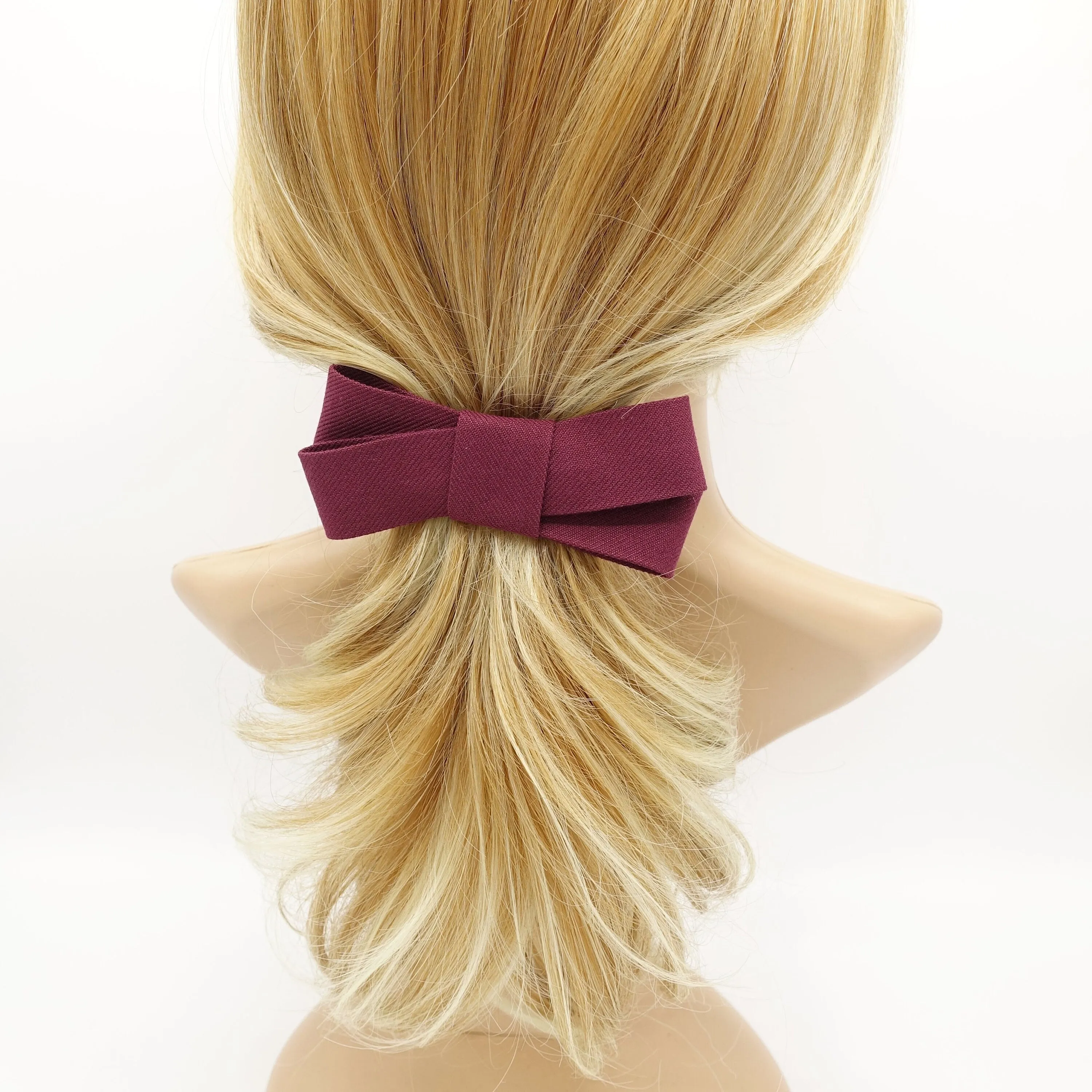 criss cross bow x pattern hair bow Fall Winter women accessory