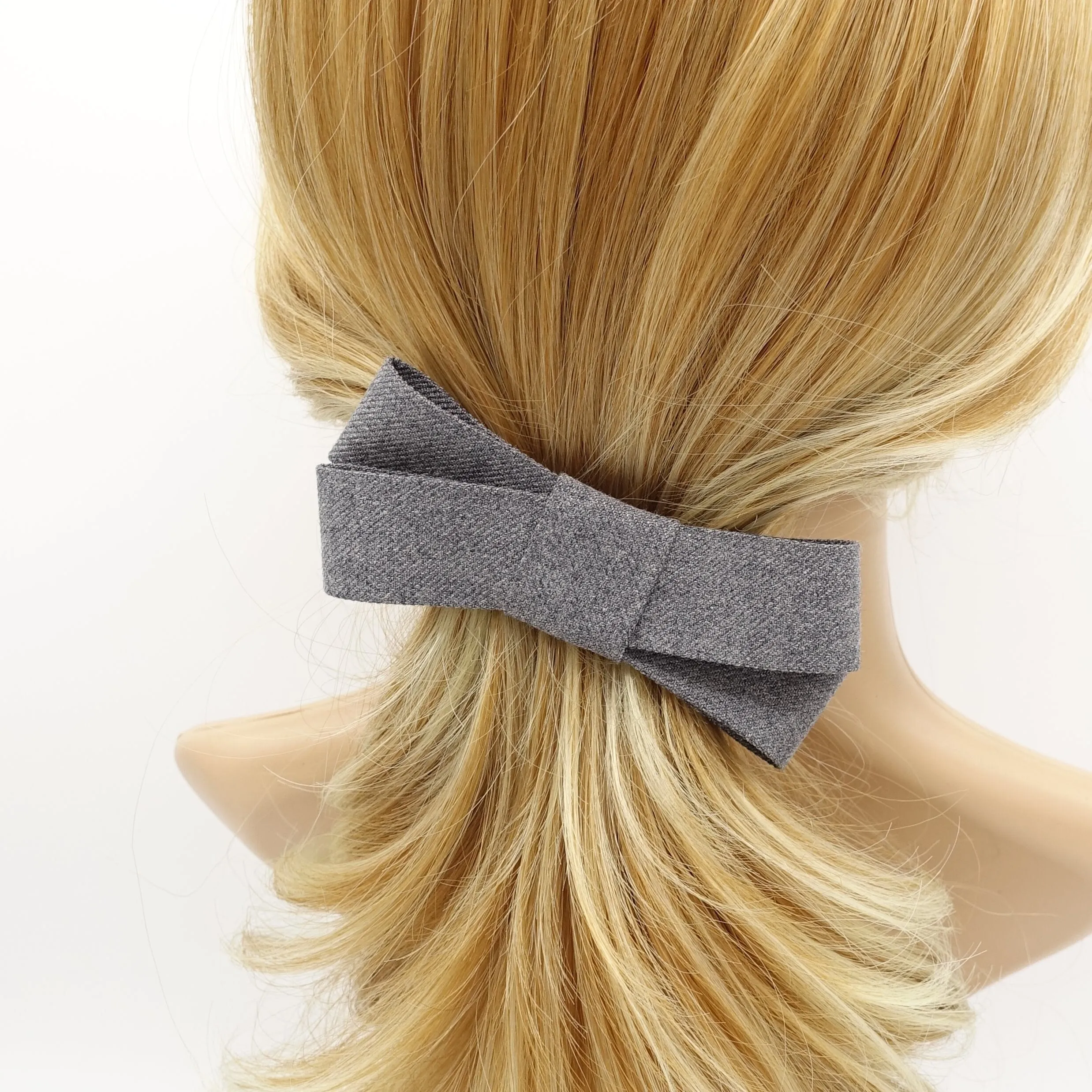 criss cross bow x pattern hair bow Fall Winter women accessory