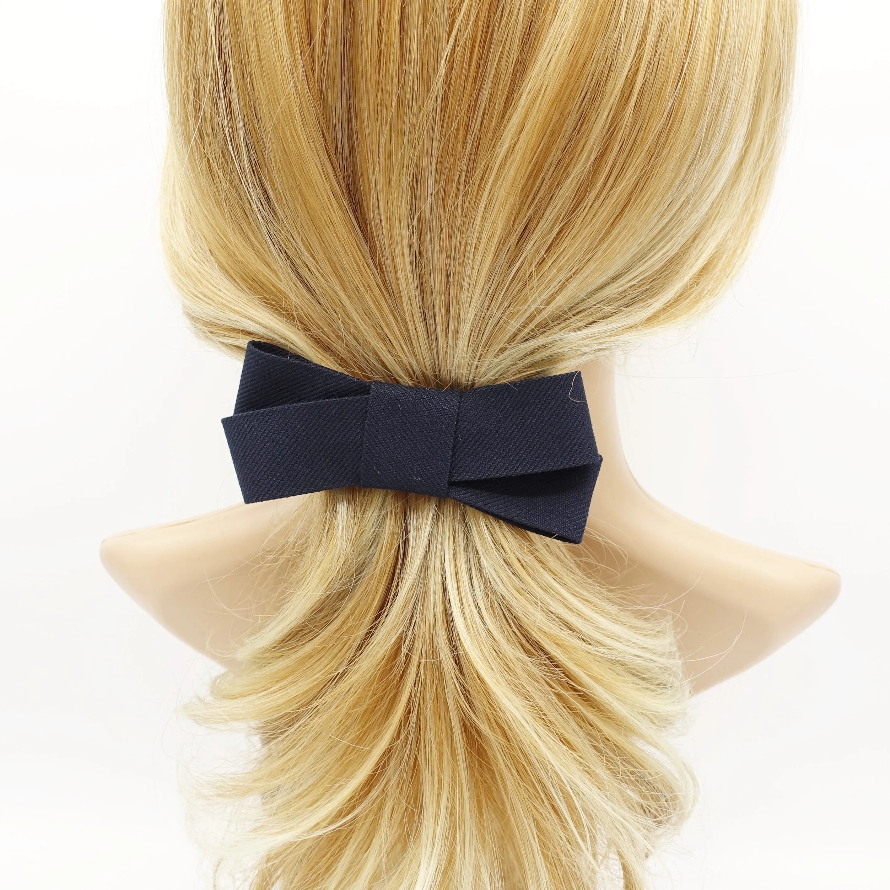 criss cross bow x pattern hair bow Fall Winter women accessory