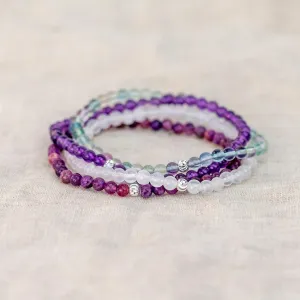 Crown Chakra Bracelet Set