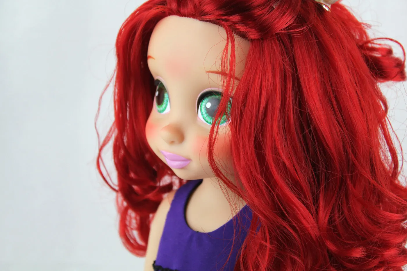 Custom Disney Animator Doll - The Little Mermaid Ariel in Purple Dress