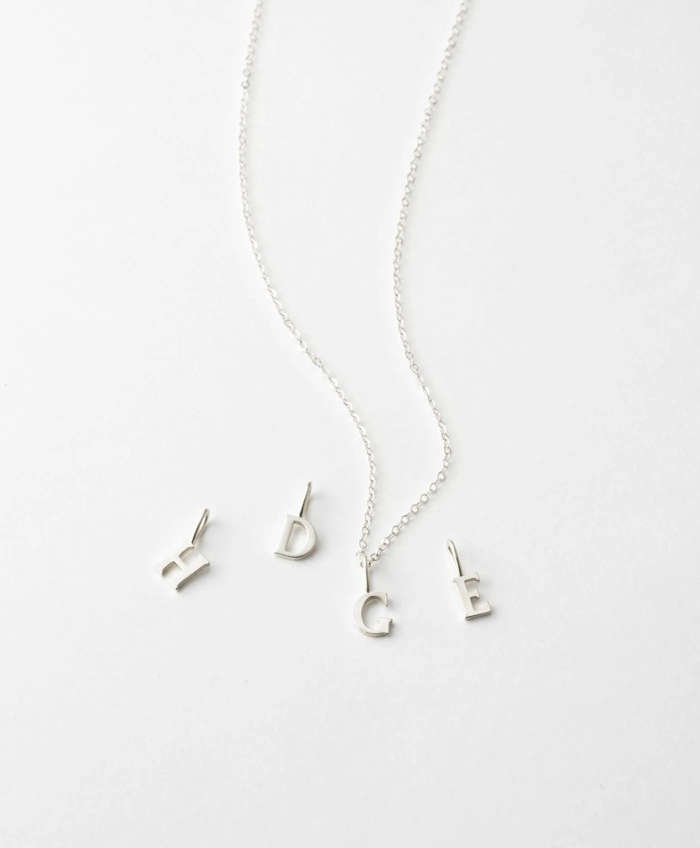 Dainty Serif Initial Necklace