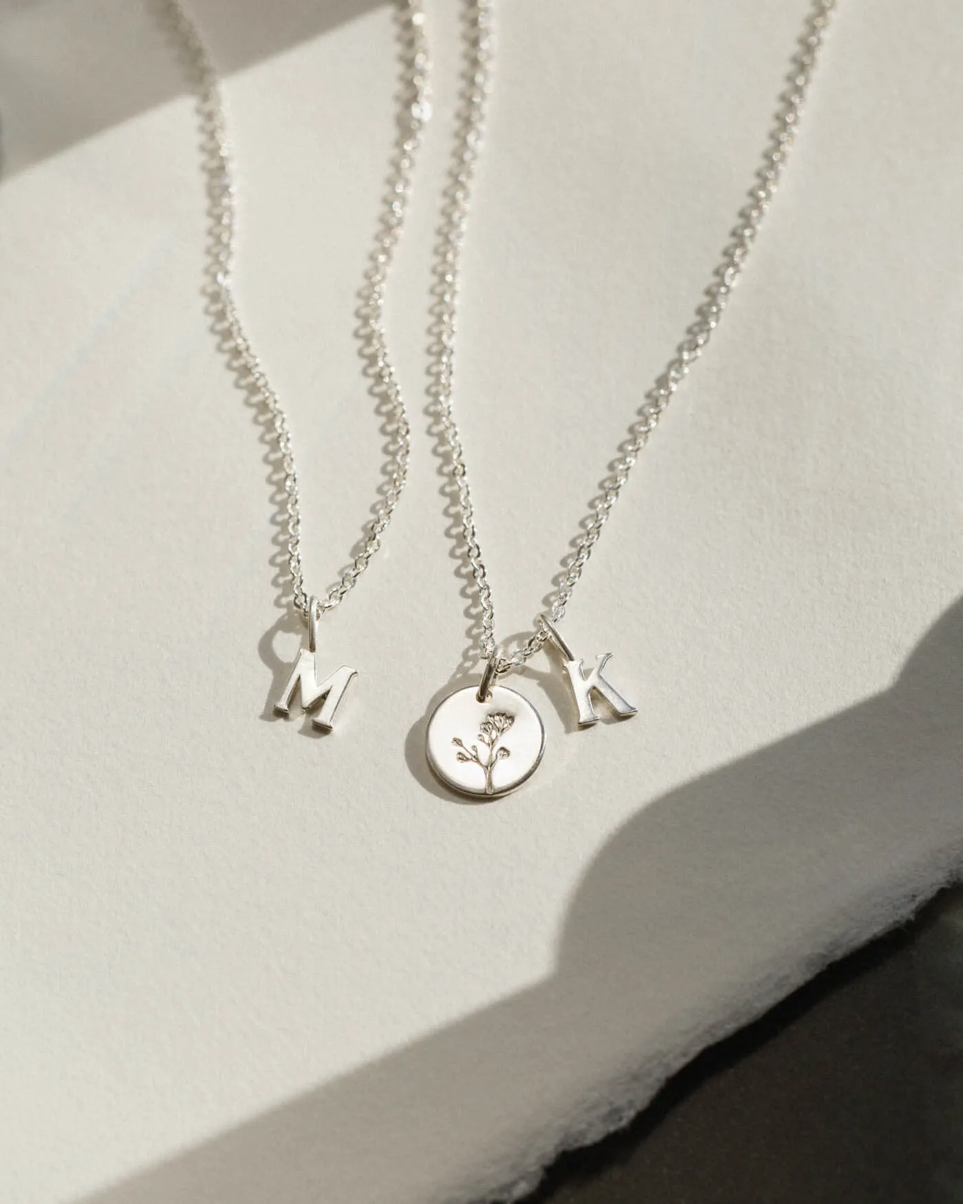 Dainty Serif Initial Necklace