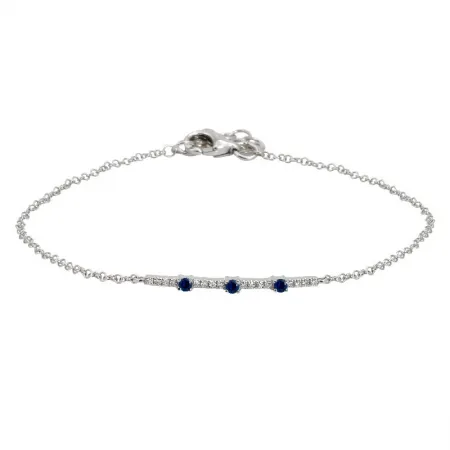 Diamond / Gemstone Line Chain Bracelet