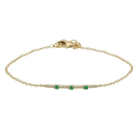 Diamond / Gemstone Line Chain Bracelet