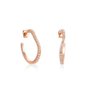 Diamond Hoop Earrings