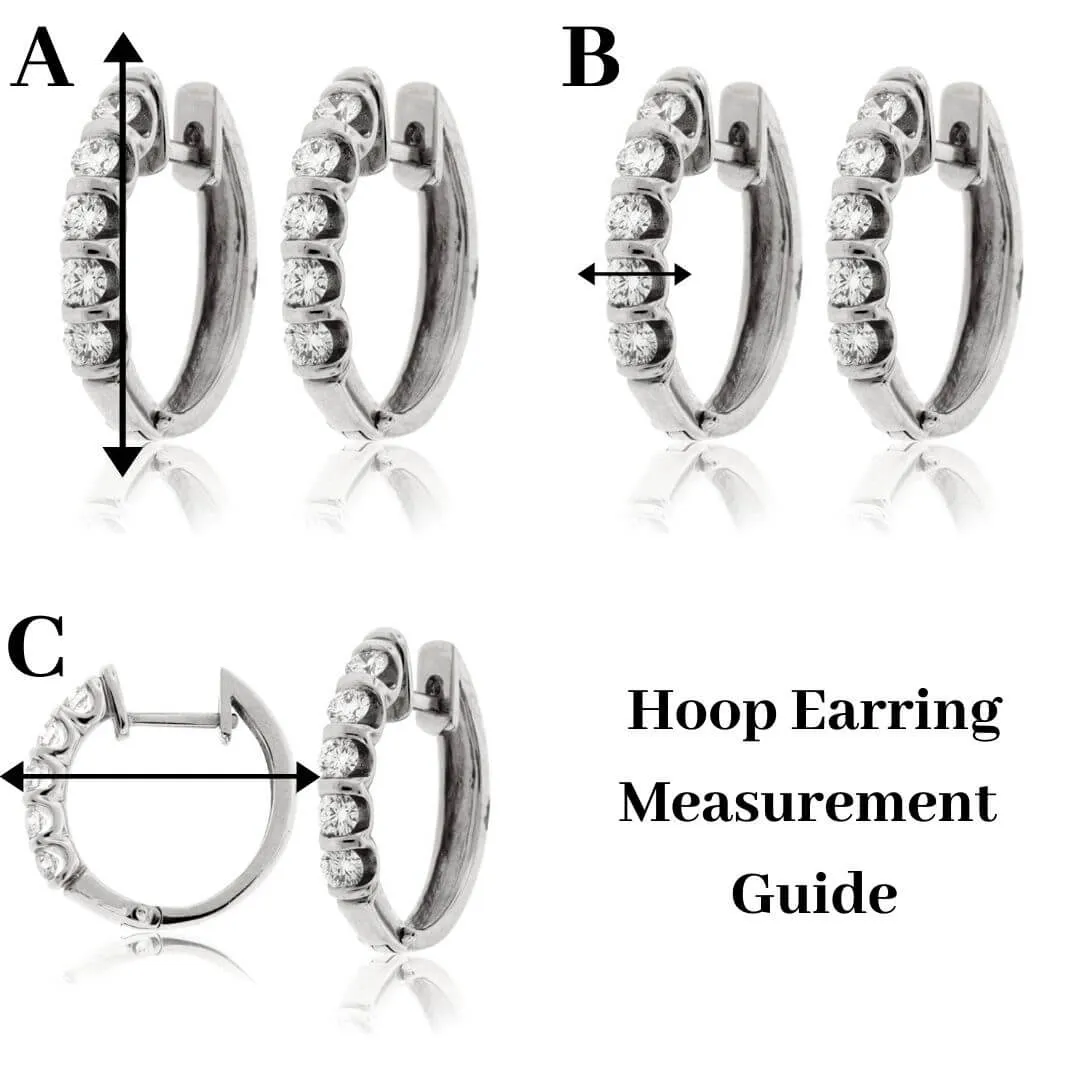 Diamond Inside - Out Hoop Earrings