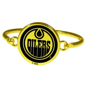 Edmonton Oilers® Gold Tone Bangle Bracelet