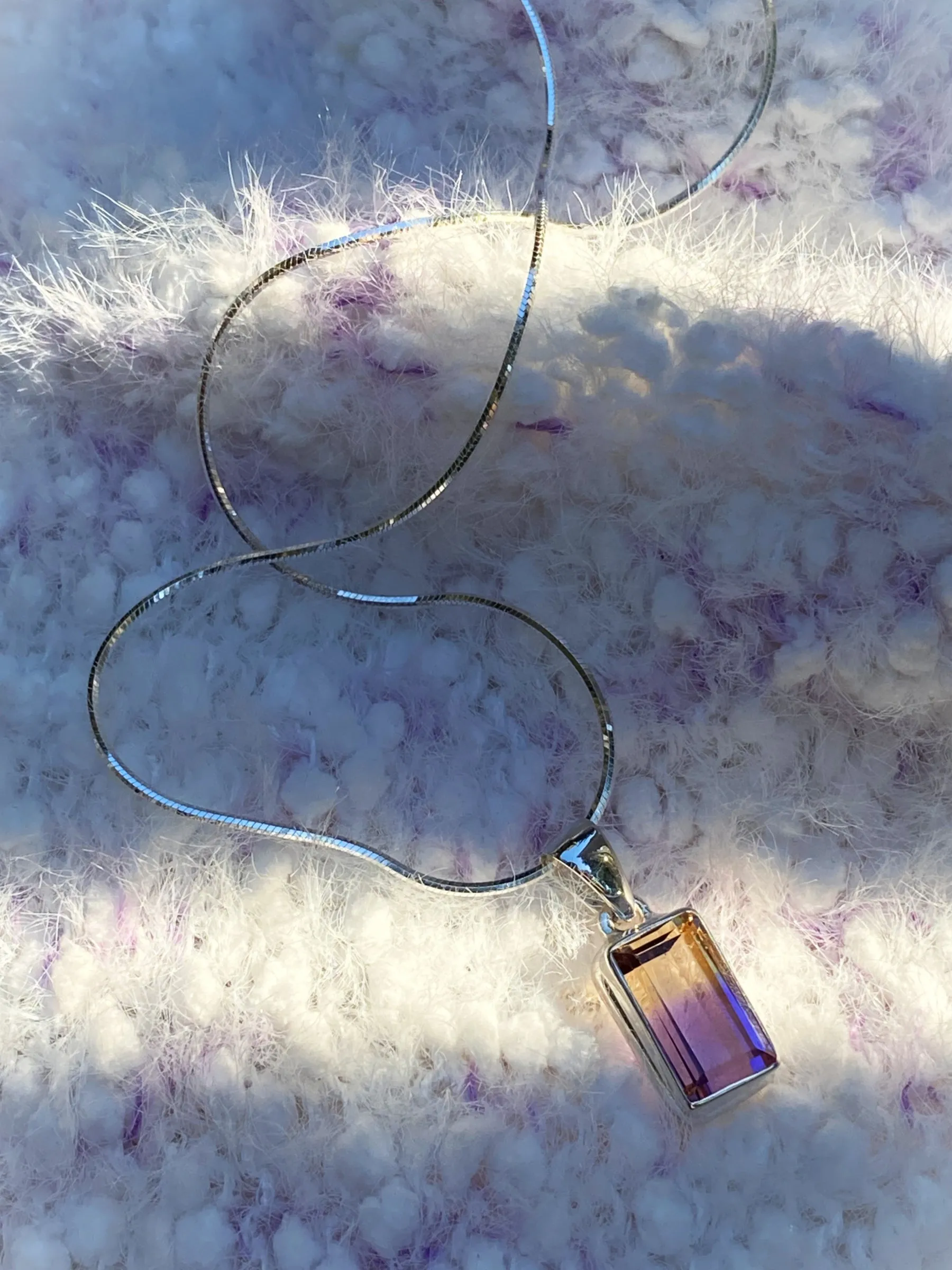 Faceted Ametrine Necklace