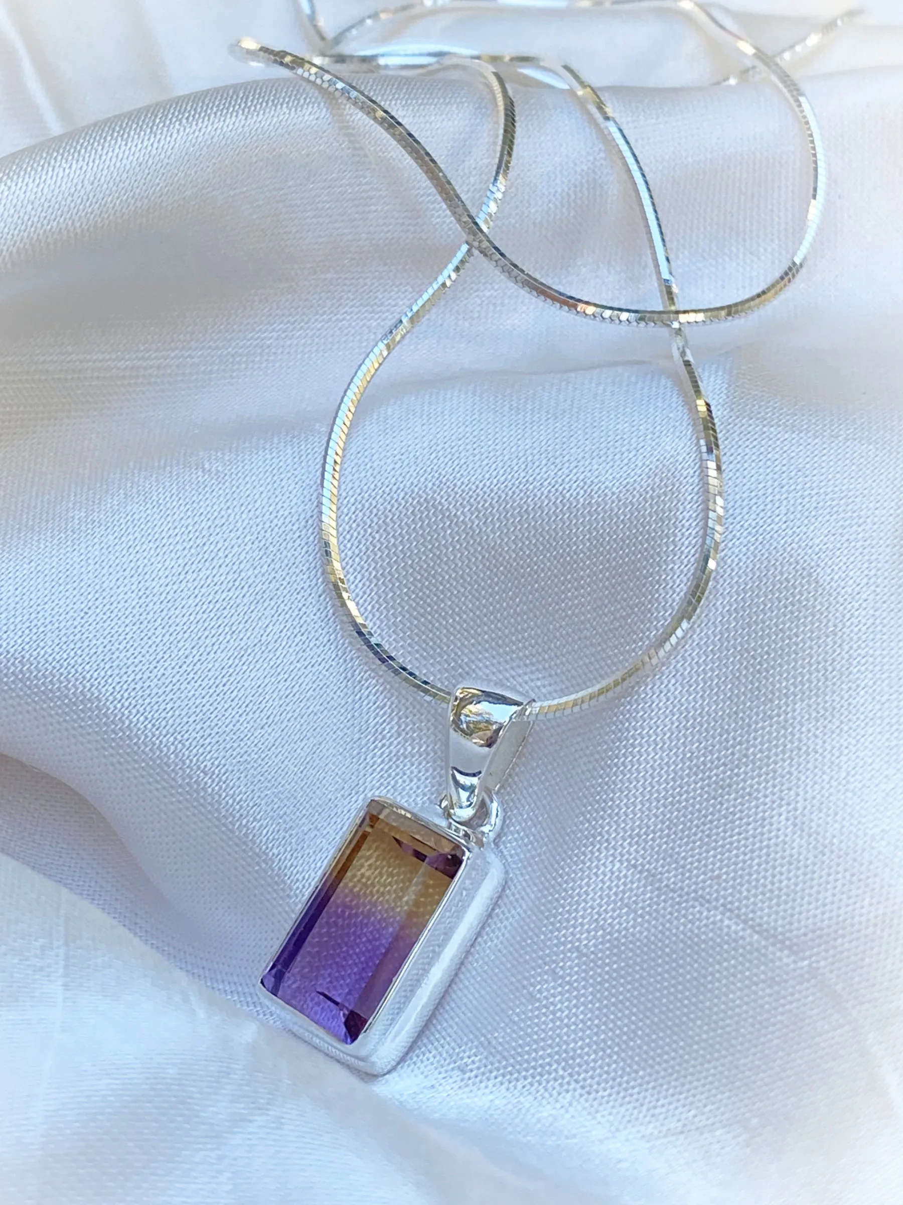 Faceted Ametrine Necklace