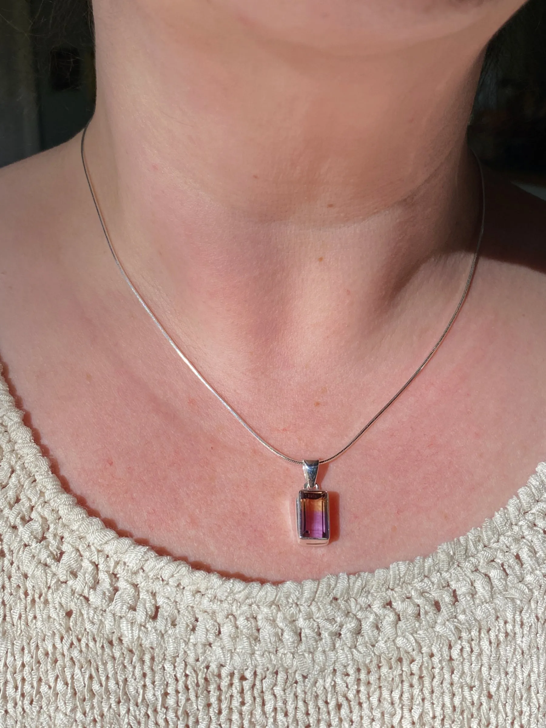 Faceted Ametrine Necklace