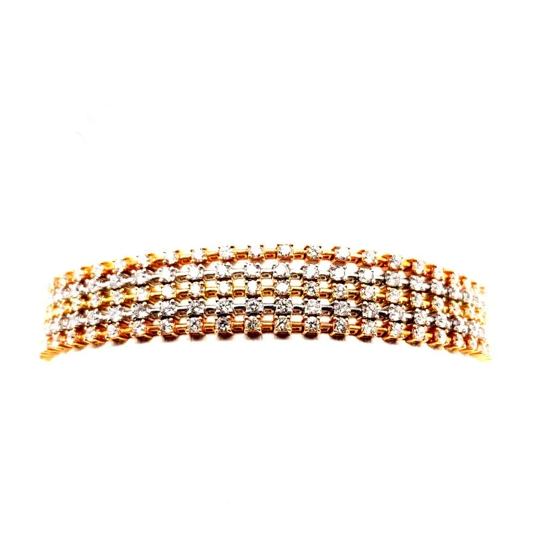 Five Row Diamond Tennis Bracelet