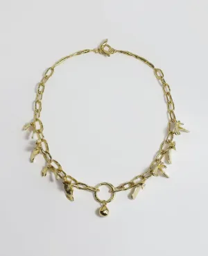 FLORALIS COLLAR // golden necklace