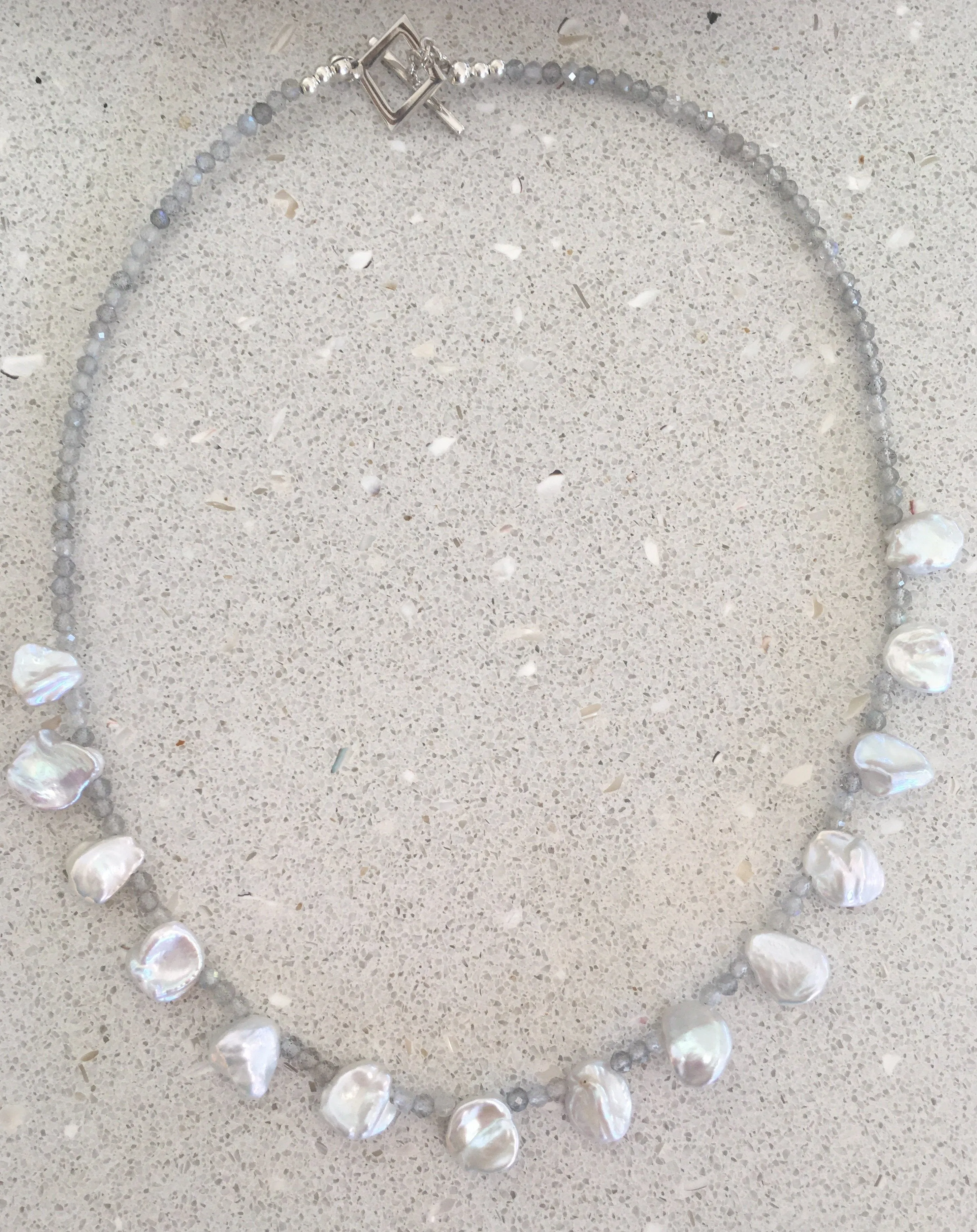 FW Pearl and Gemstone Bead Necklace Ai5