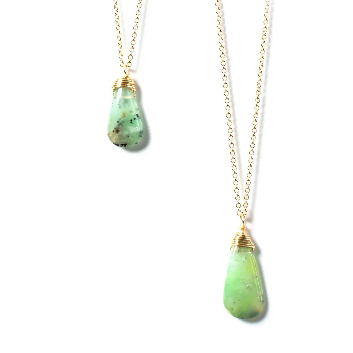 Gemstone Layering Necklace - Nephrite