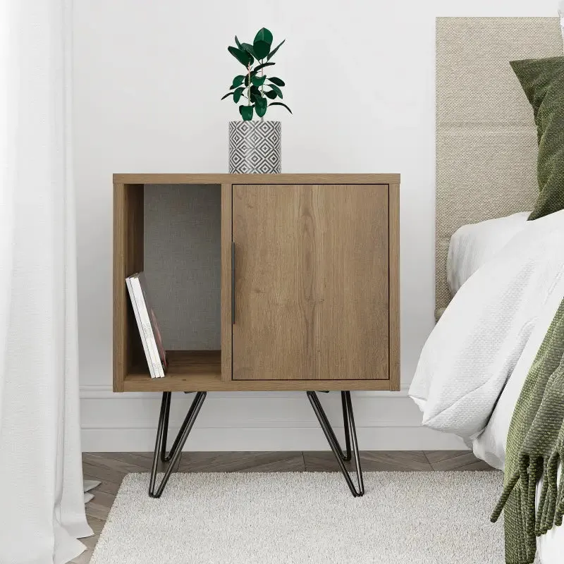 Glynn Modern Bedside Table Width Bedroom Furniture 50.2cm