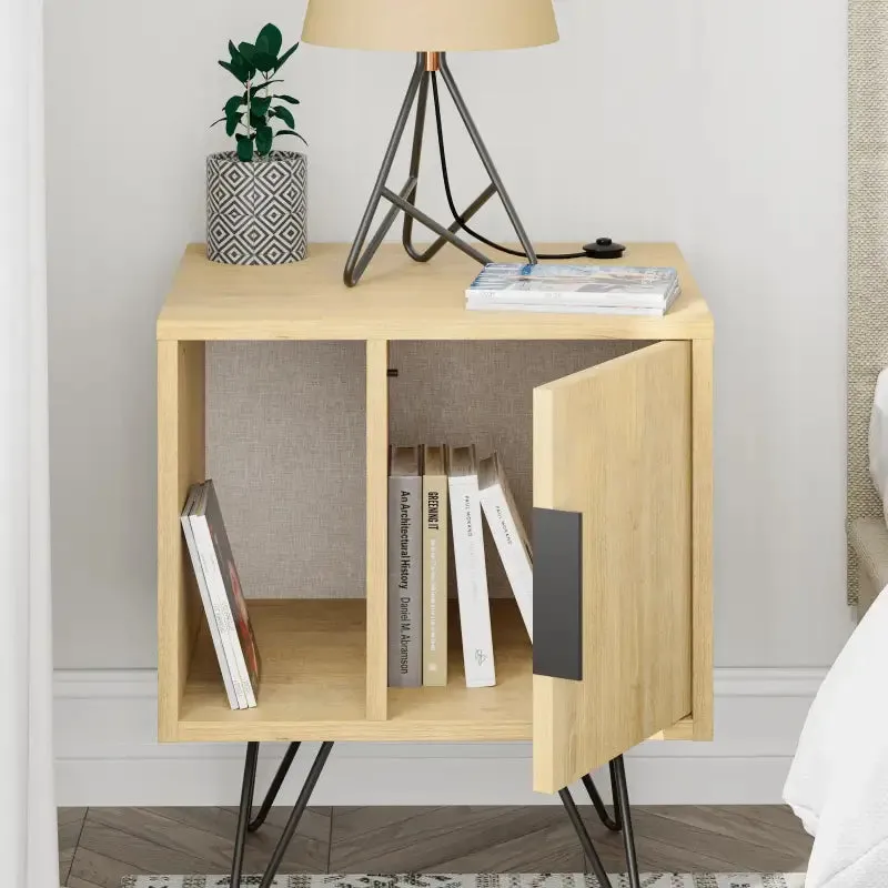 Glynn Modern Bedside Table Width Bedroom Furniture 50.2cm