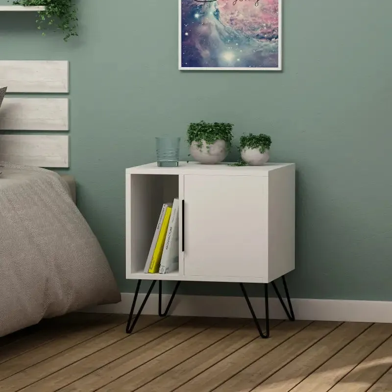 Glynn Modern Bedside Table Width Bedroom Furniture 50.2cm