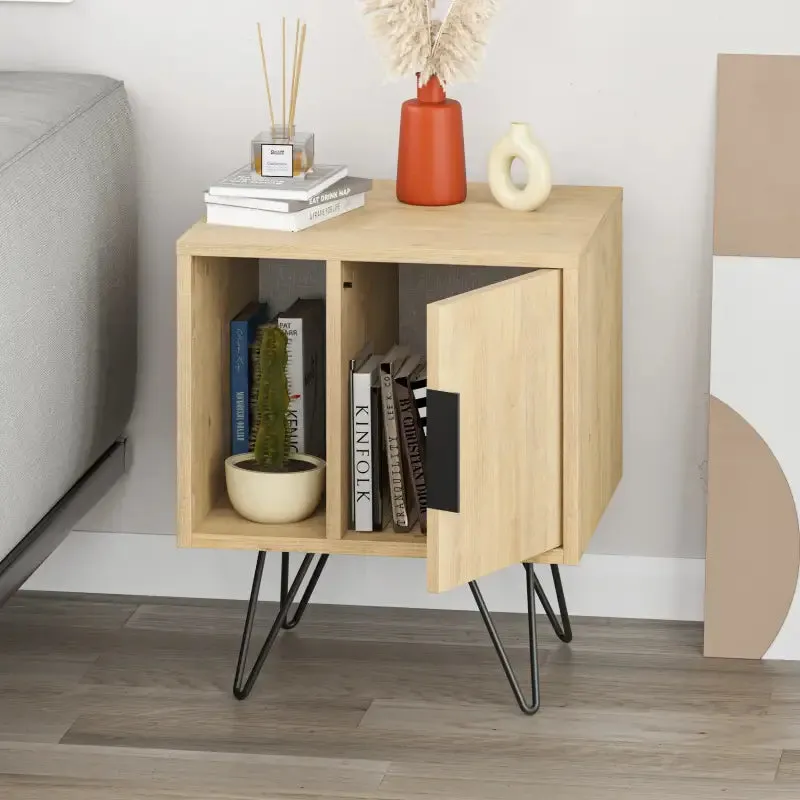 Glynn Modern Bedside Table Width Bedroom Furniture 50.2cm