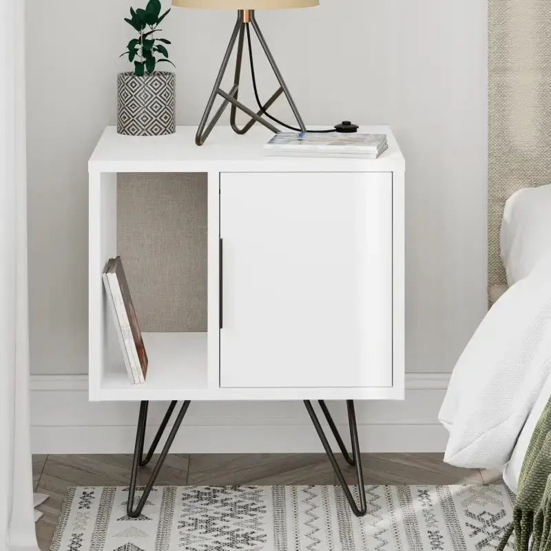 Glynn Modern Bedside Table Width Bedroom Furniture 50.2cm