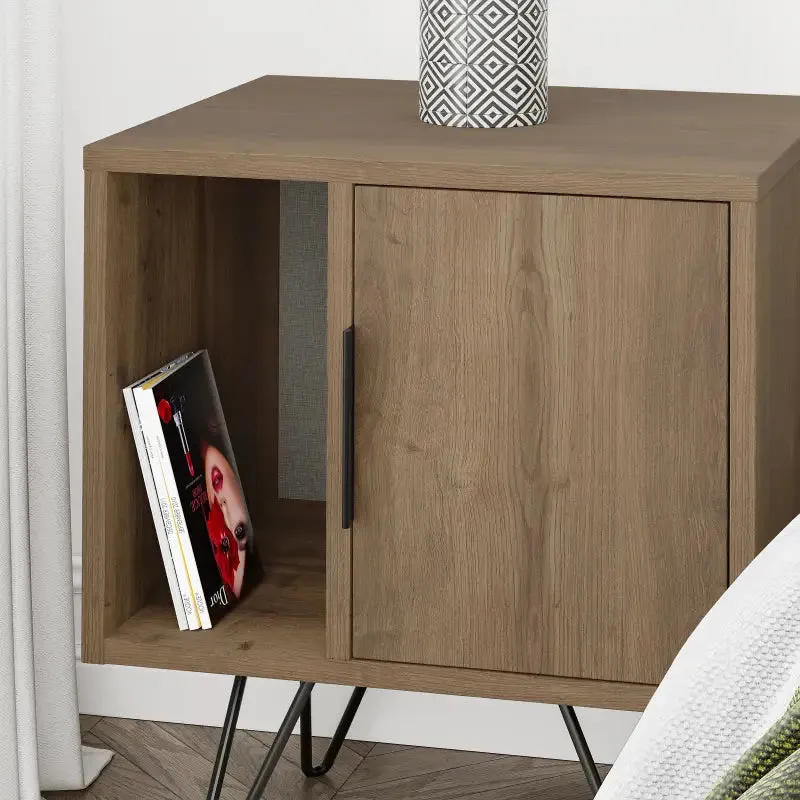 Glynn Modern Bedside Table Width Bedroom Furniture 50.2cm