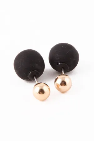 Gold & Black Double-Sided Earrings