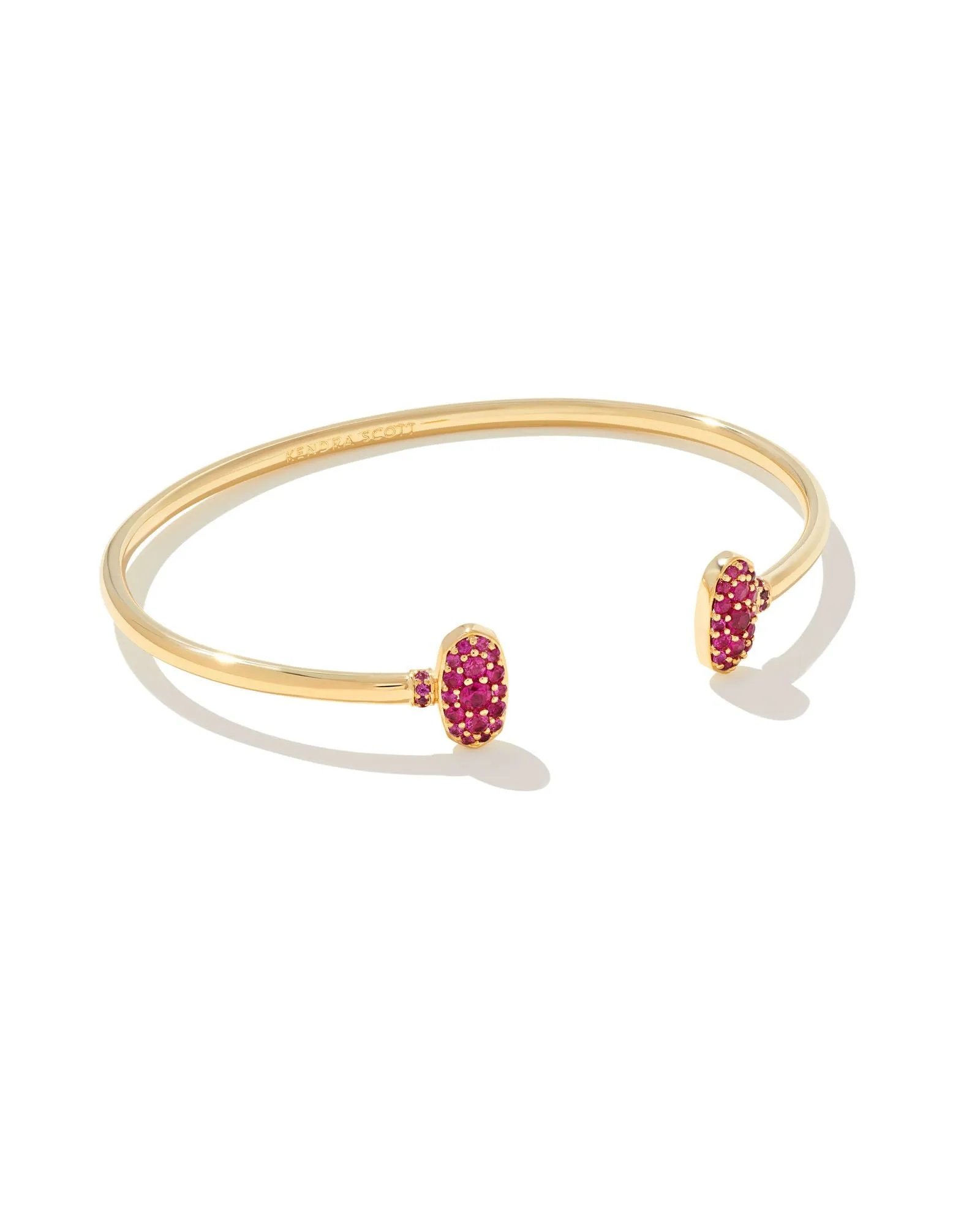 Grayson Crystal Cuff Bracelet In Gold - Ruby Crystal