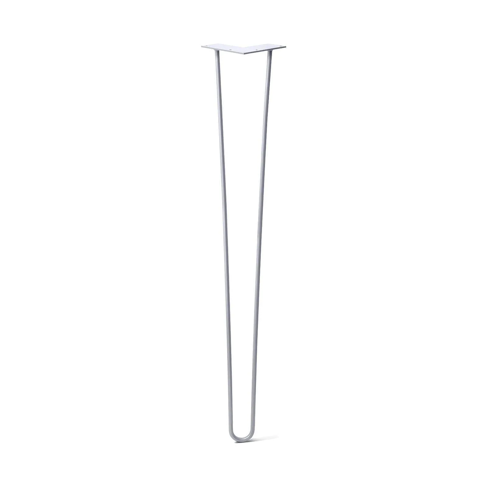 Hairpin Leg (Sold Separately), 2-Rod Design - Grey Powder Coated Finish