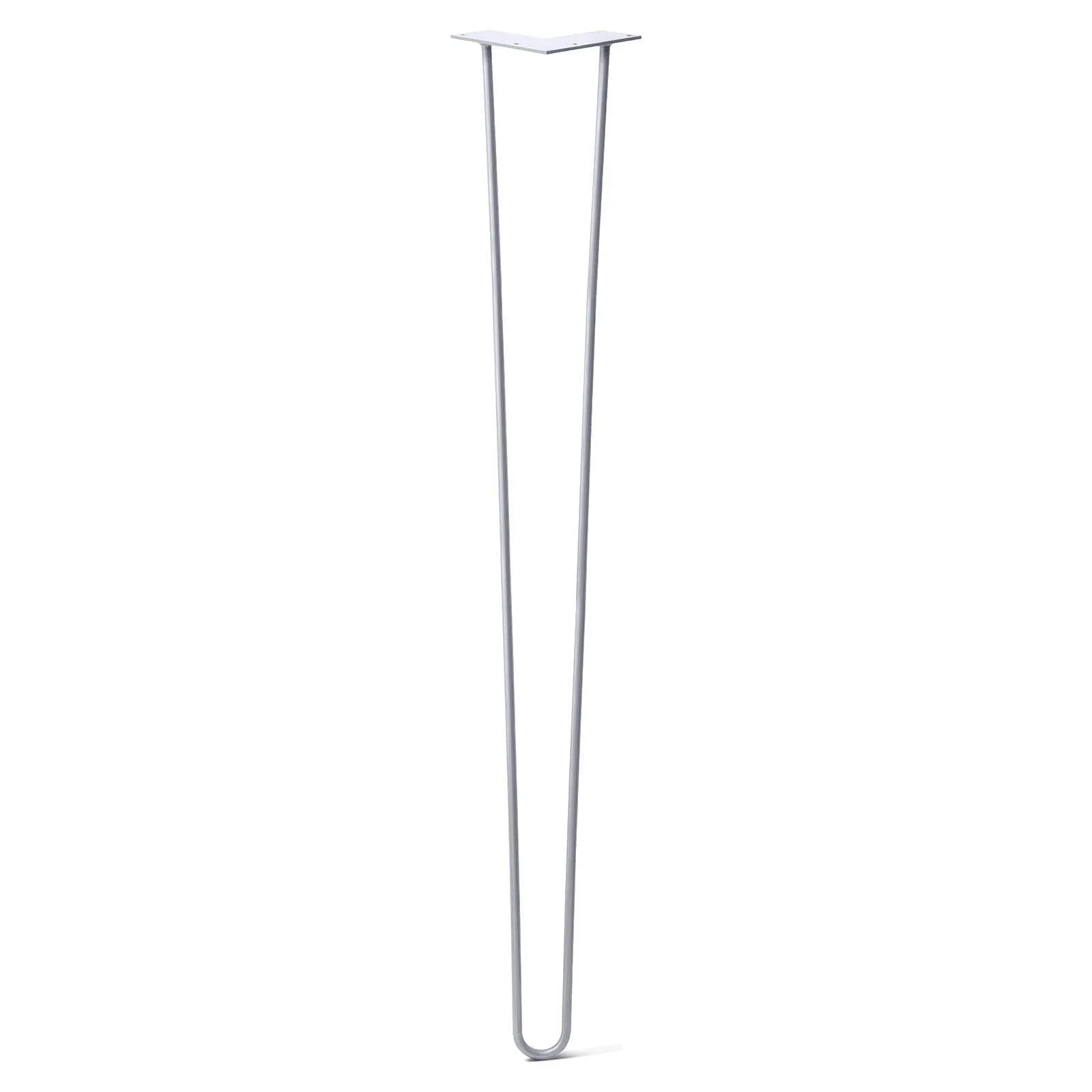 Hairpin Leg (Sold Separately), 2-Rod Design - Grey Powder Coated Finish