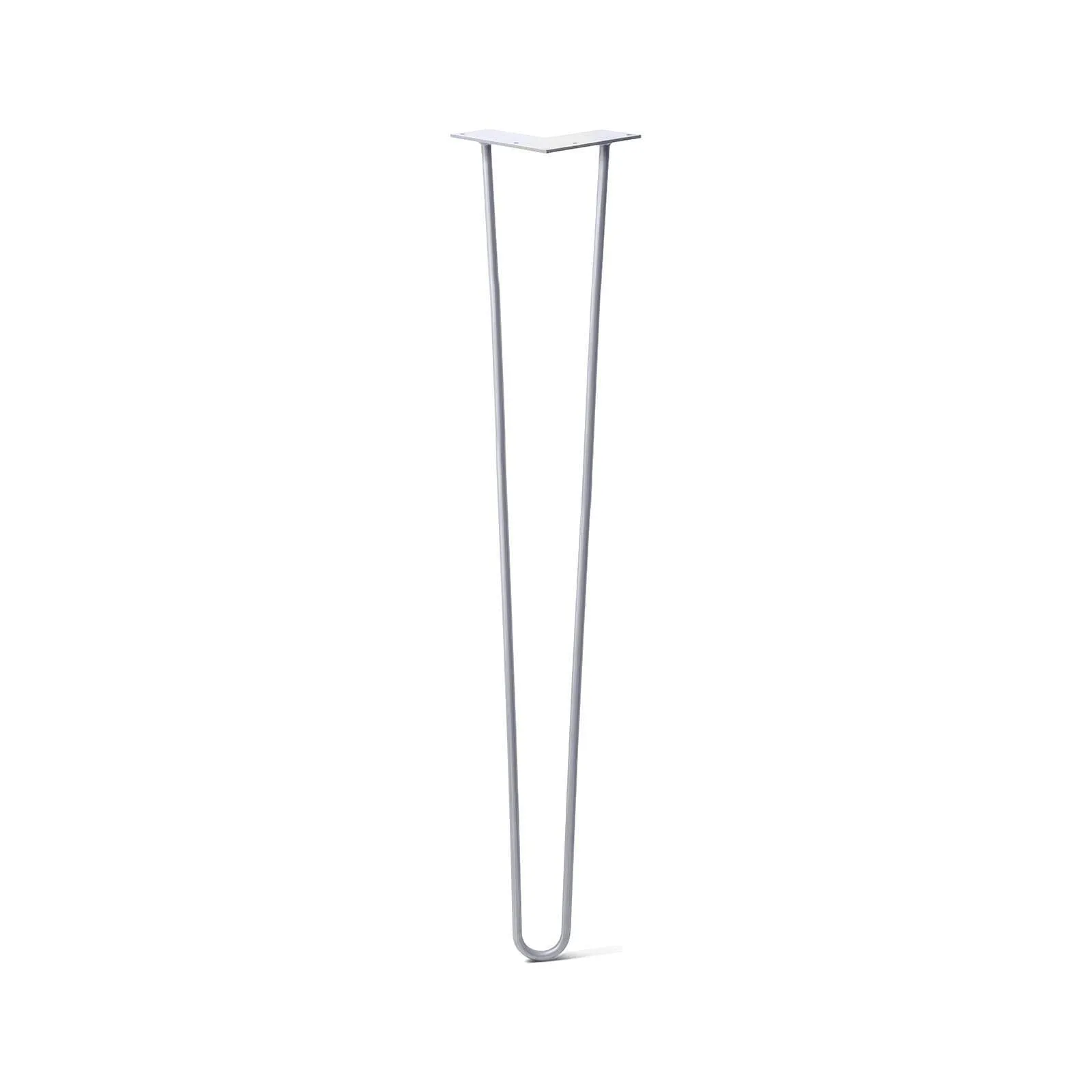 Hairpin Leg (Sold Separately), 2-Rod Design - Grey Powder Coated Finish