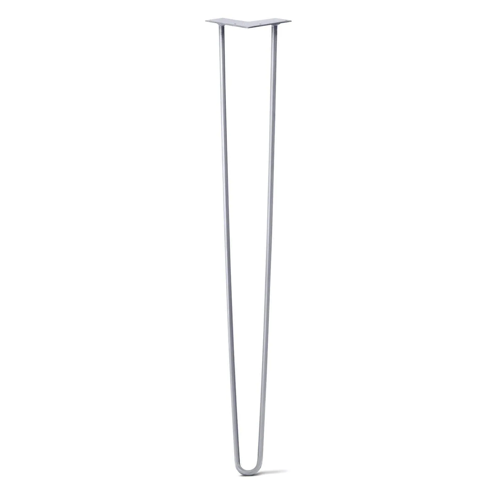 Hairpin Leg (Sold Separately), 2-Rod Design - Grey Powder Coated Finish