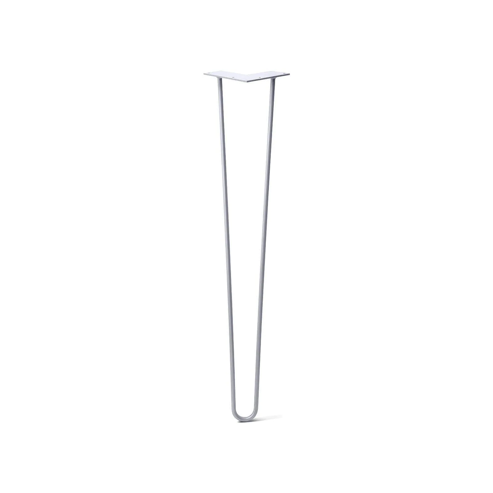 Hairpin Leg (Sold Separately), 2-Rod Design - Grey Powder Coated Finish