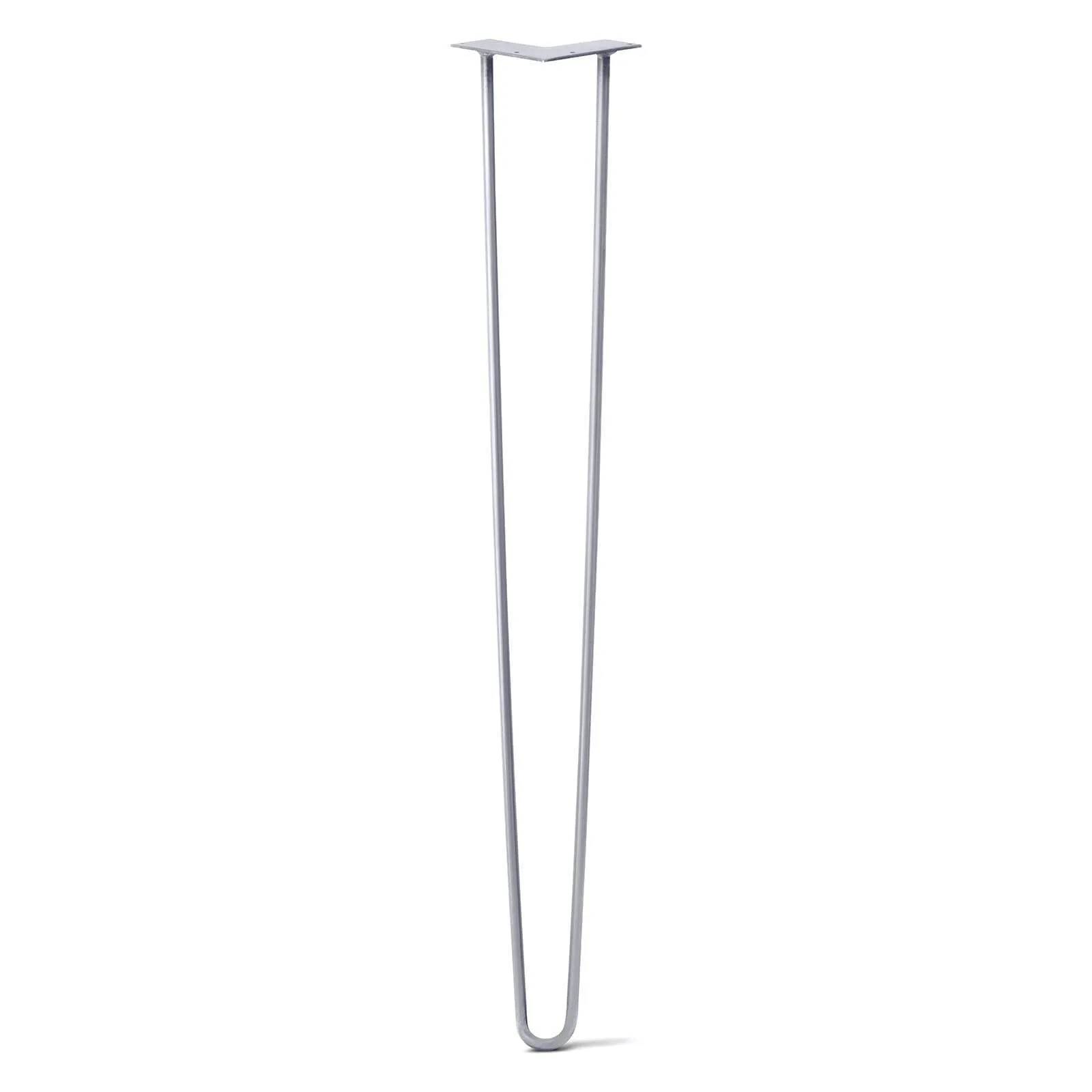 Hairpin Leg (Sold Separately), 2-Rod Design - Grey Powder Coated Finish