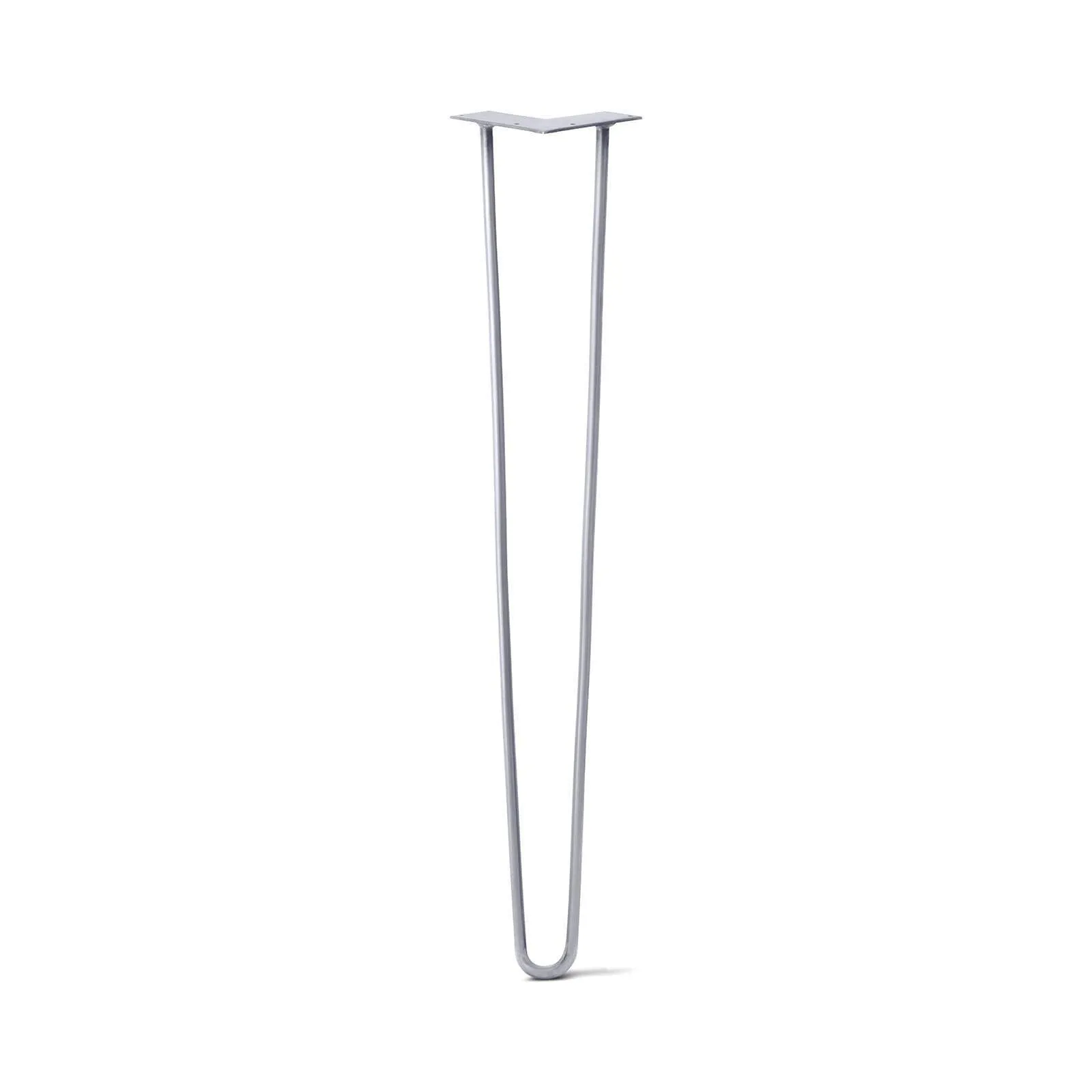 Hairpin Leg (Sold Separately), 2-Rod Design - Grey Powder Coated Finish