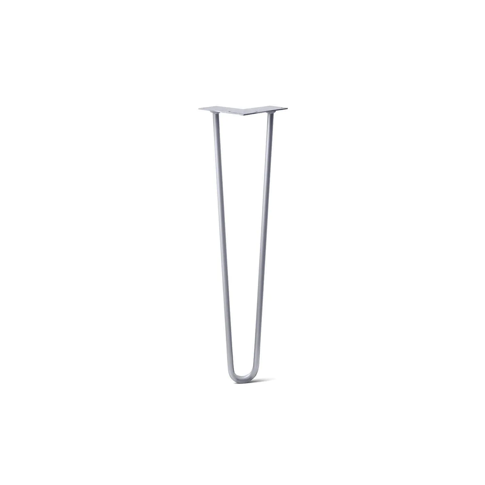 Hairpin Leg (Sold Separately), 2-Rod Design - Grey Powder Coated Finish