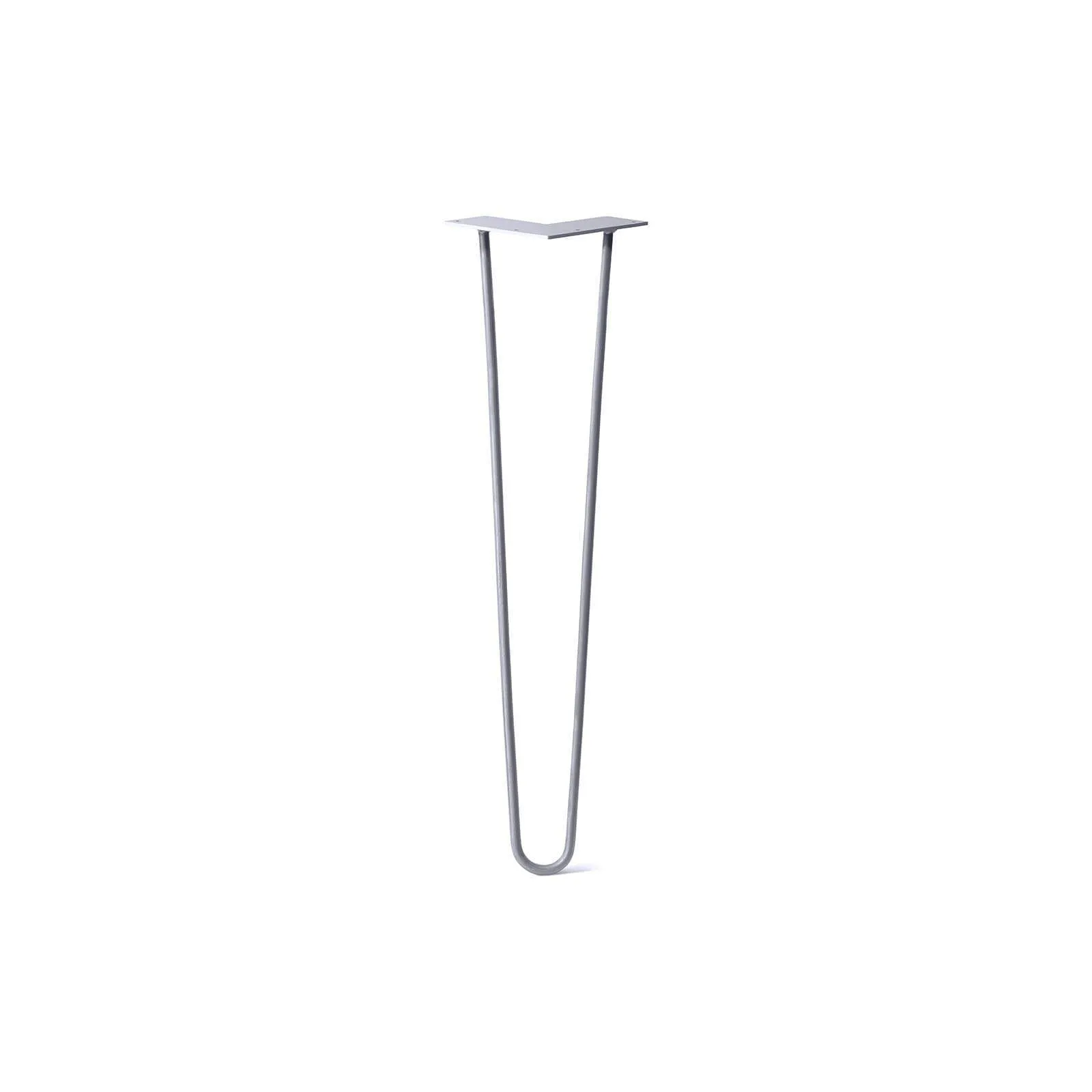 Hairpin Leg (Sold Separately), 2-Rod Design - Grey Powder Coated Finish