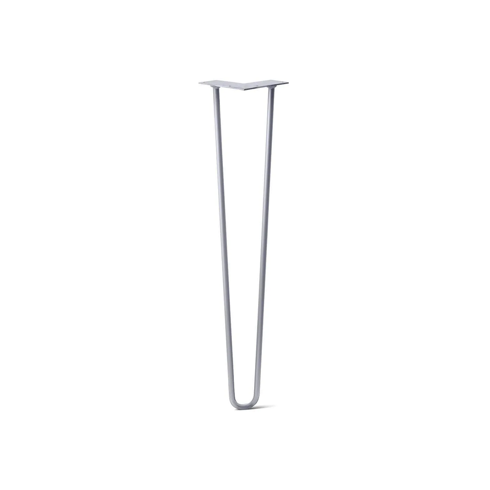 Hairpin Leg (Sold Separately), 2-Rod Design - Grey Powder Coated Finish