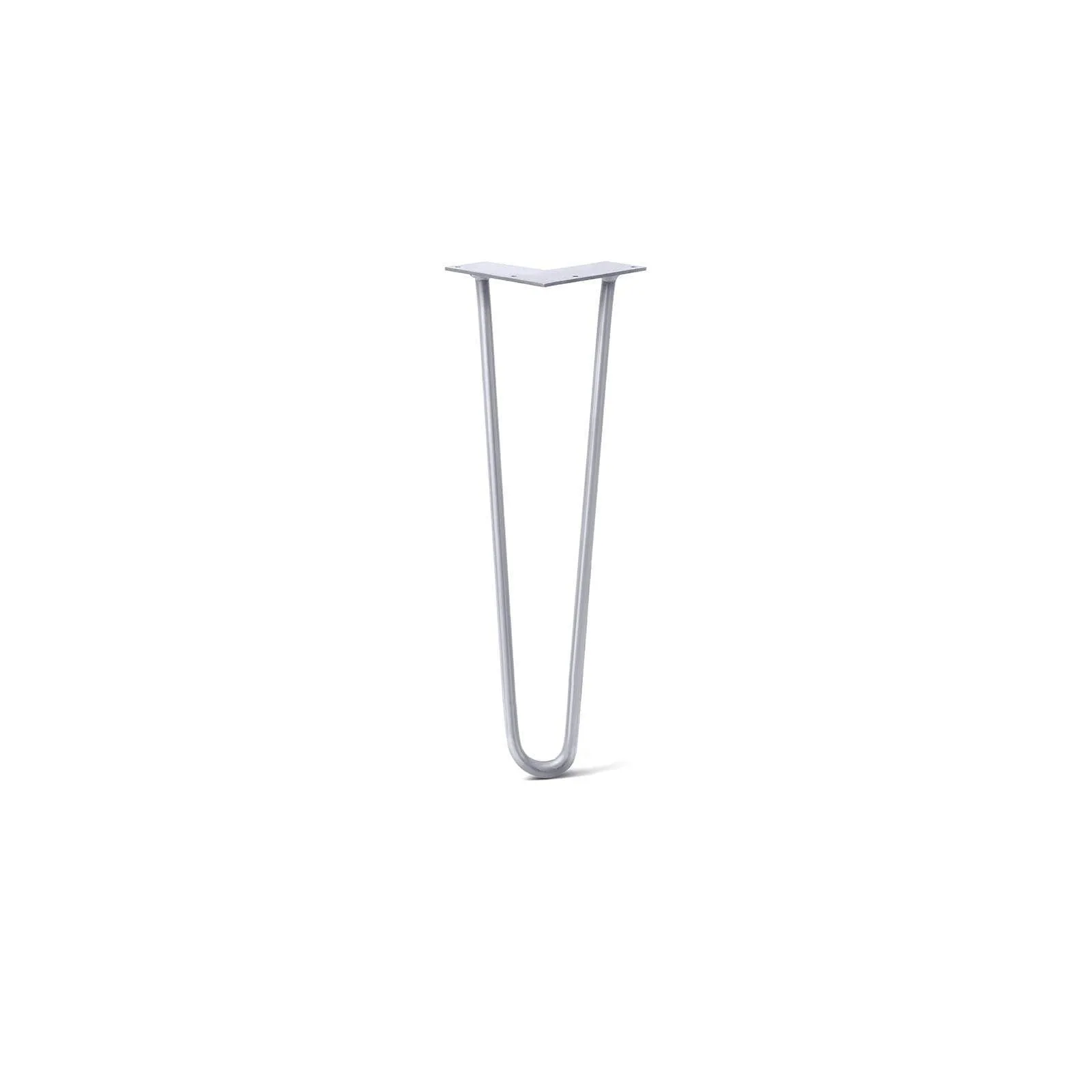 Hairpin Leg (Sold Separately), 2-Rod Design - Grey Powder Coated Finish